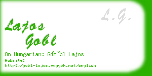 lajos gobl business card
